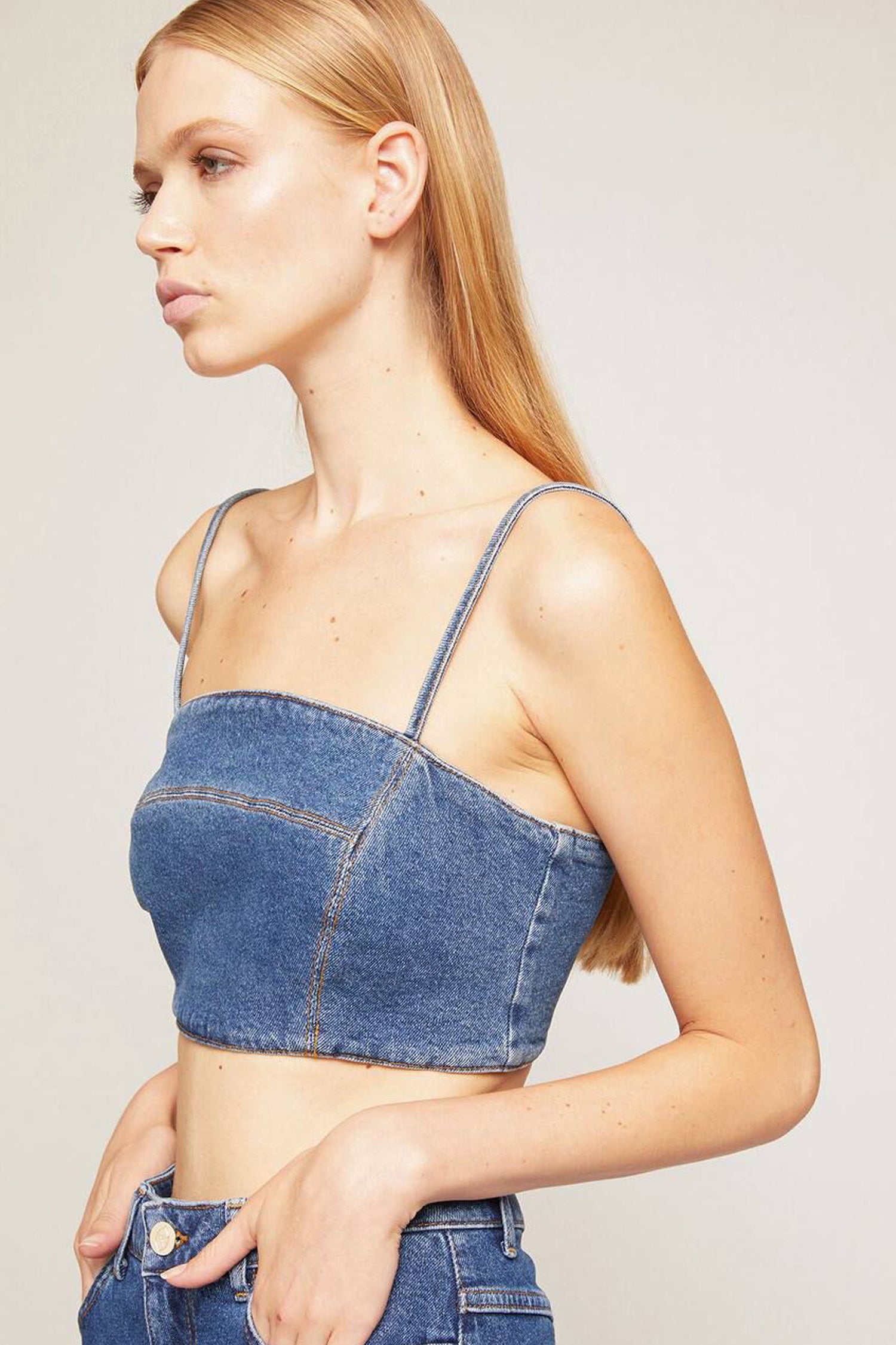 Denim Crop Top