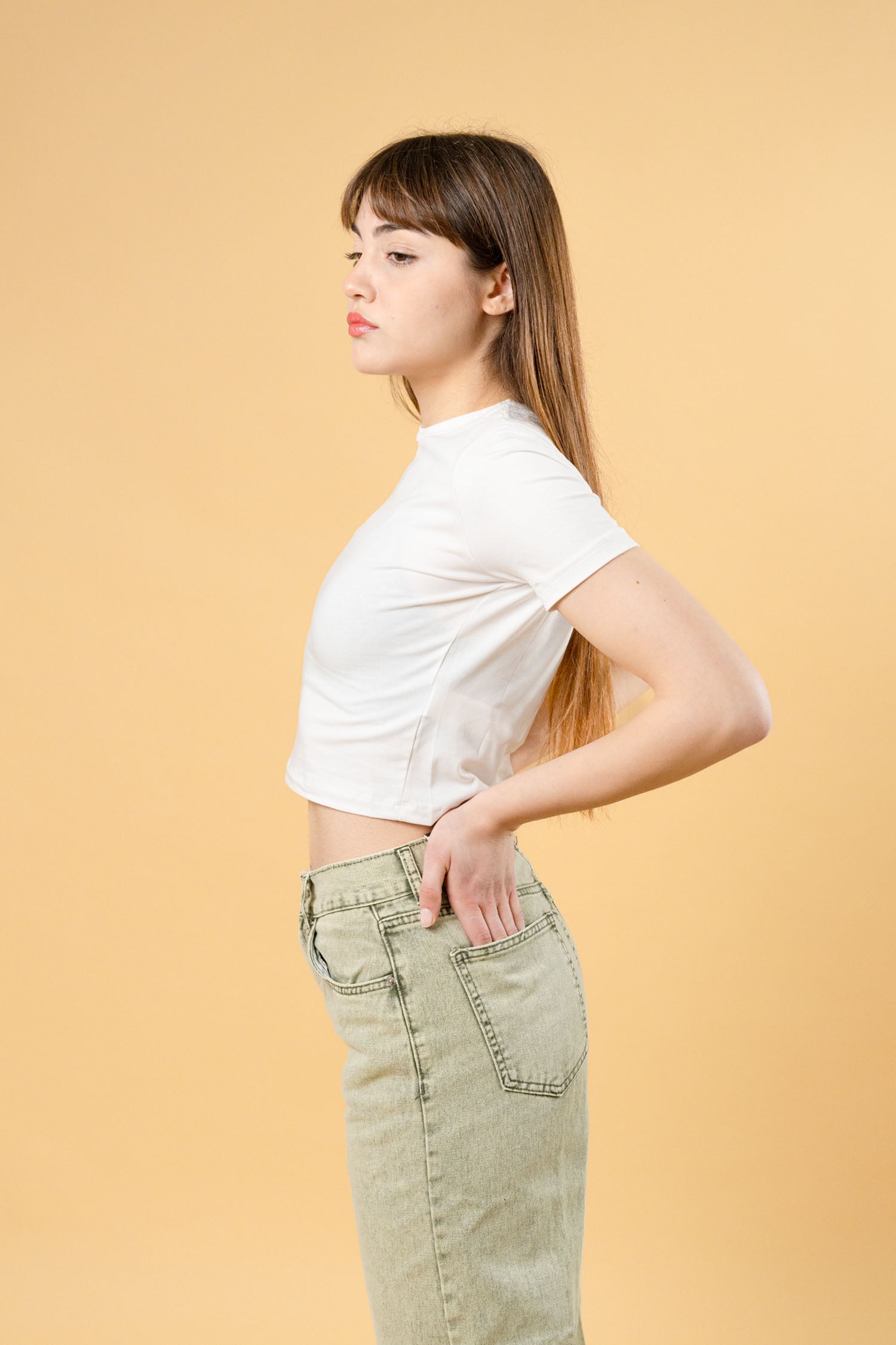 Cotton Crop Top T-Shirt