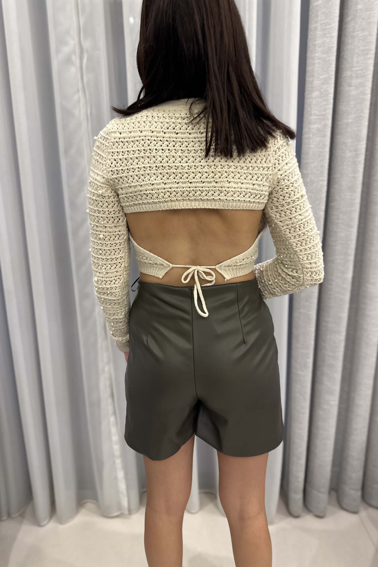 Low-Cut Back Sweater