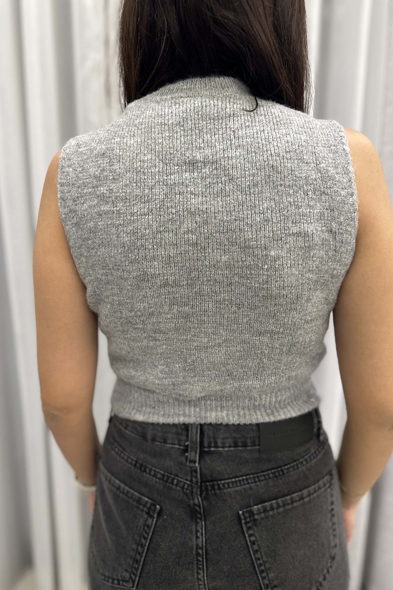 Knit Grey Top