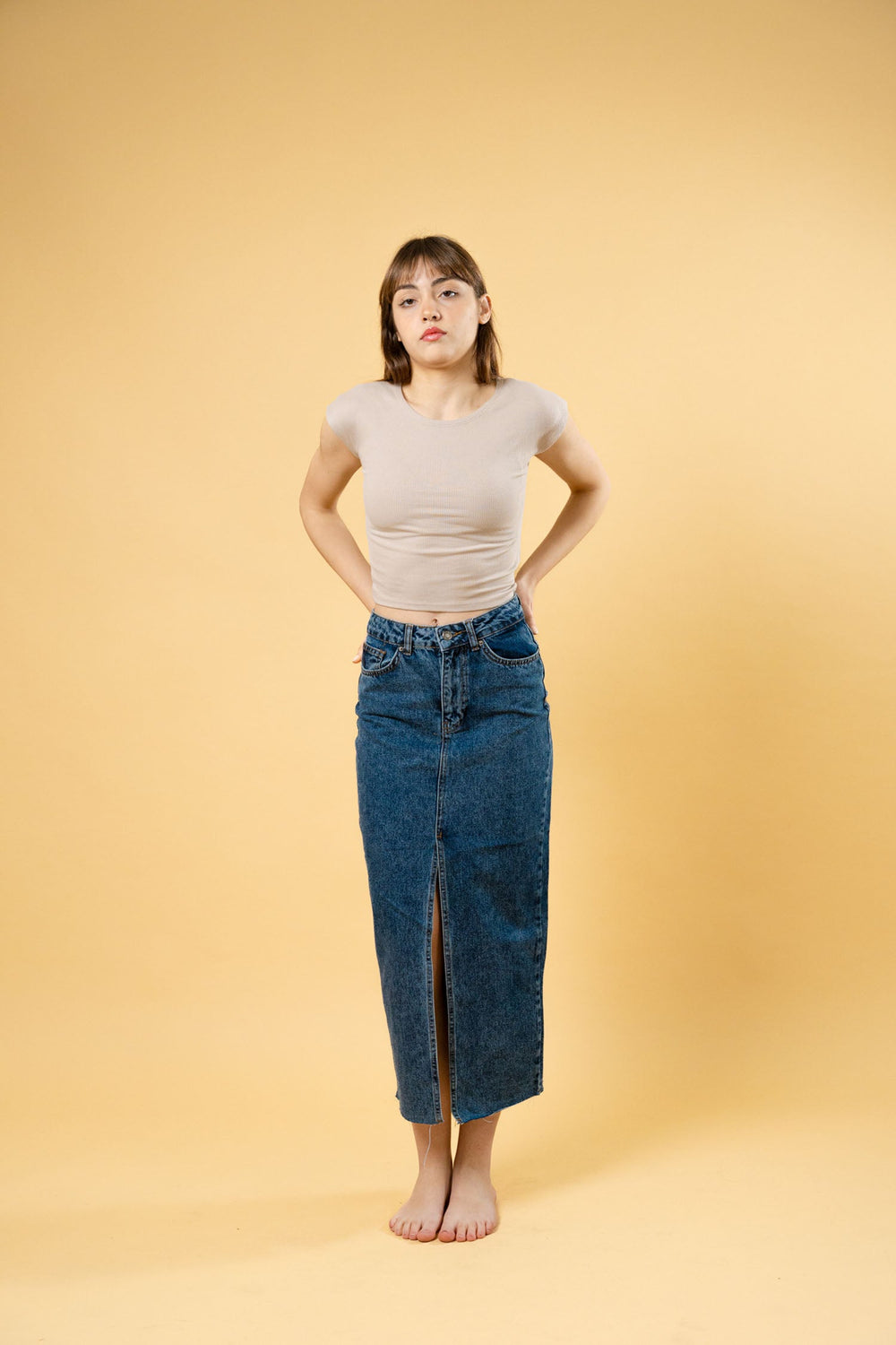 Jeans Denim Long Skirt MA