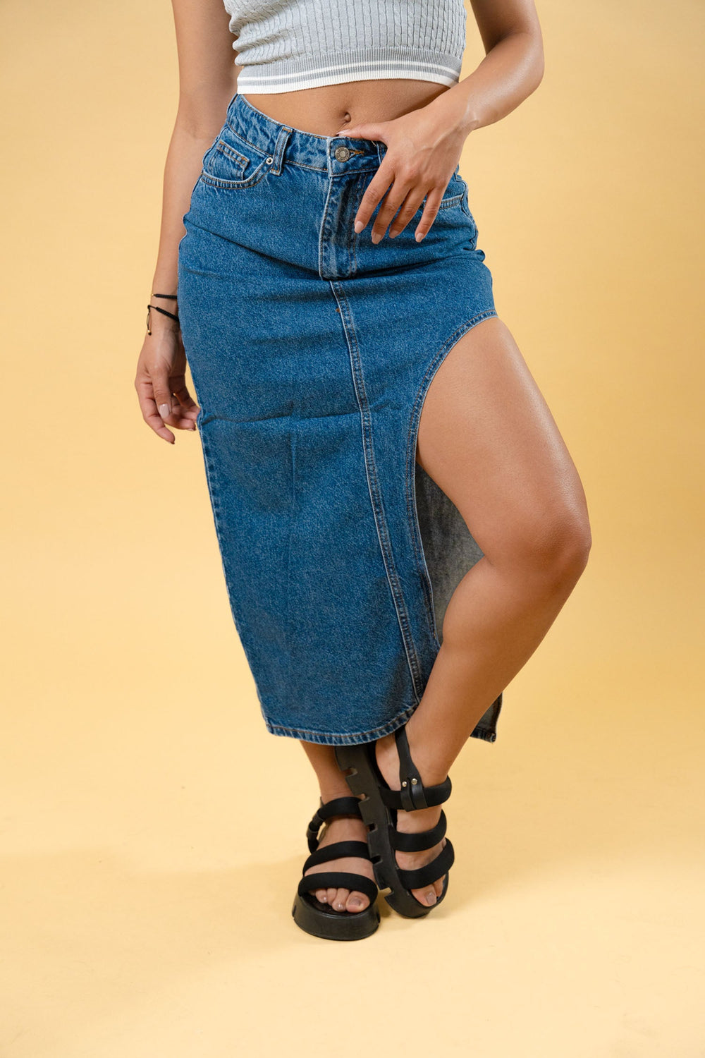 Denim Long Skirt MY