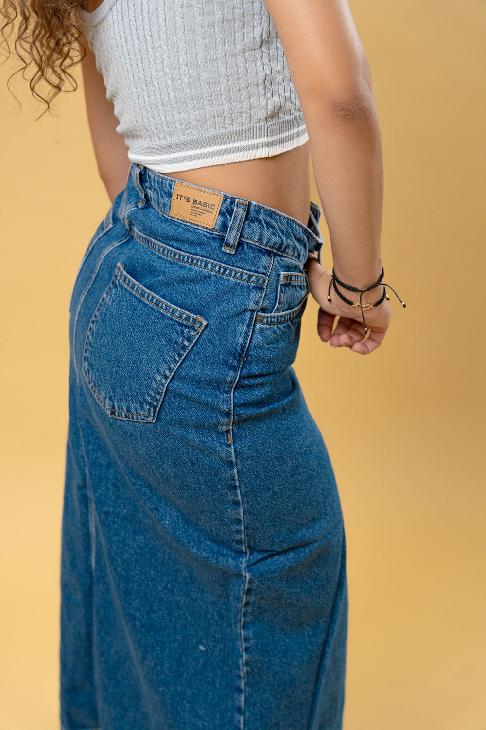 Denim Long Skirt MY