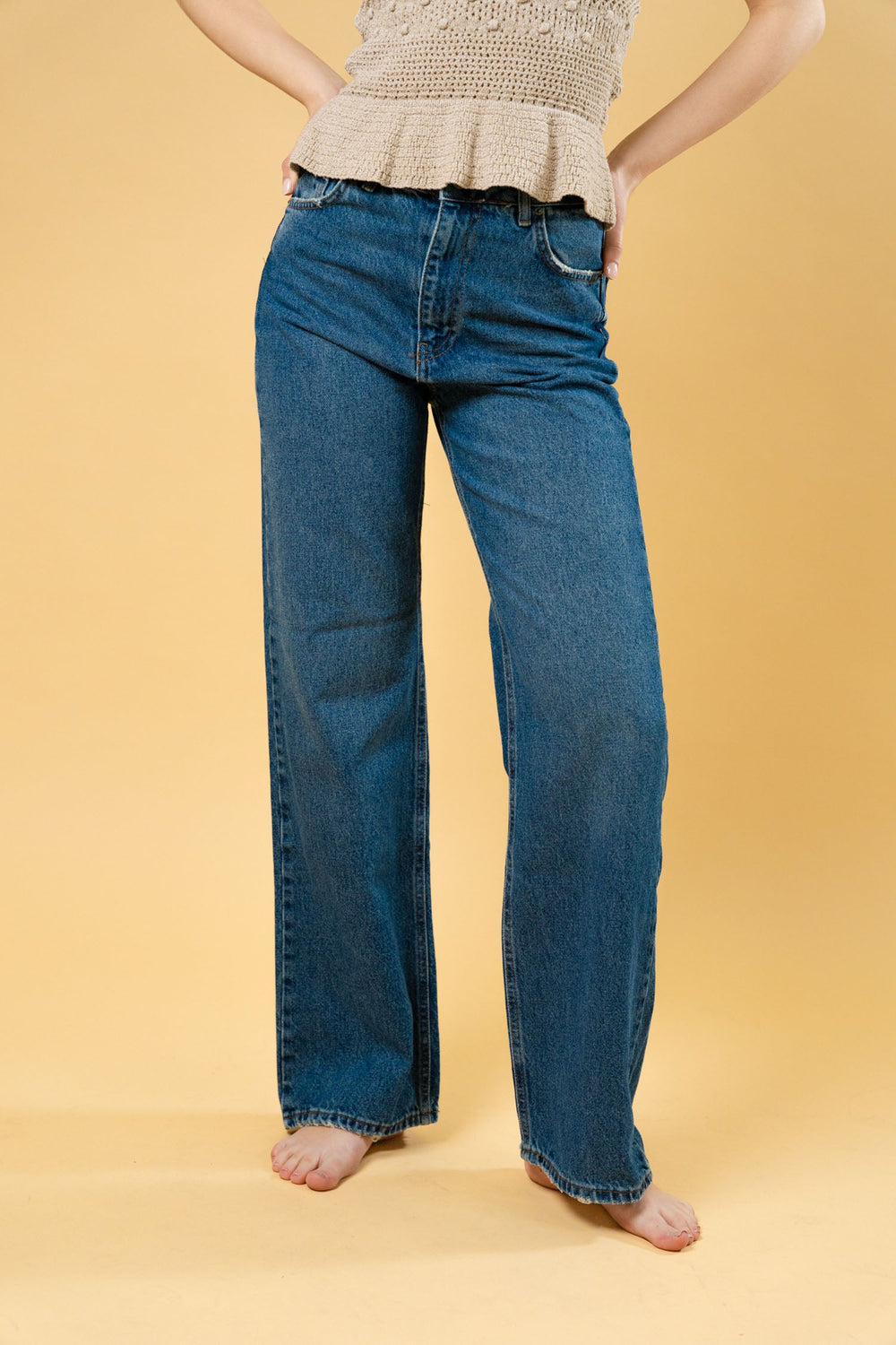 High-Waist Wide Leg Jeans MA