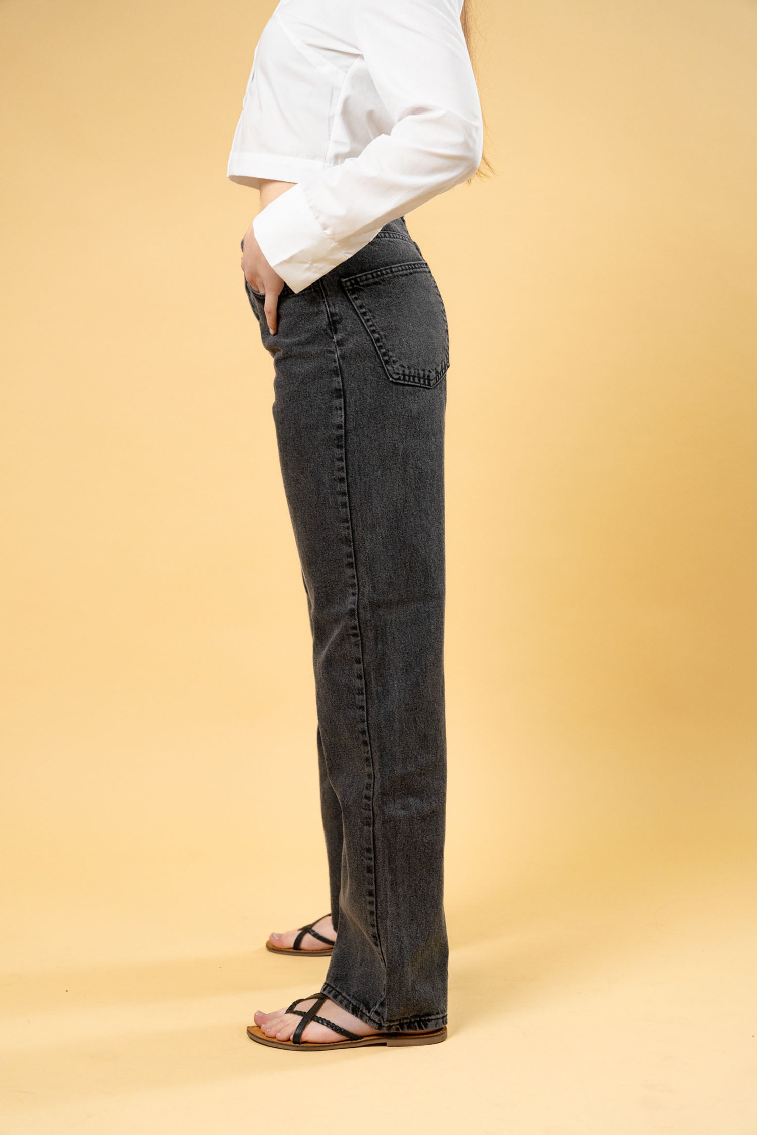 High-Waist Wide Leg Jeans