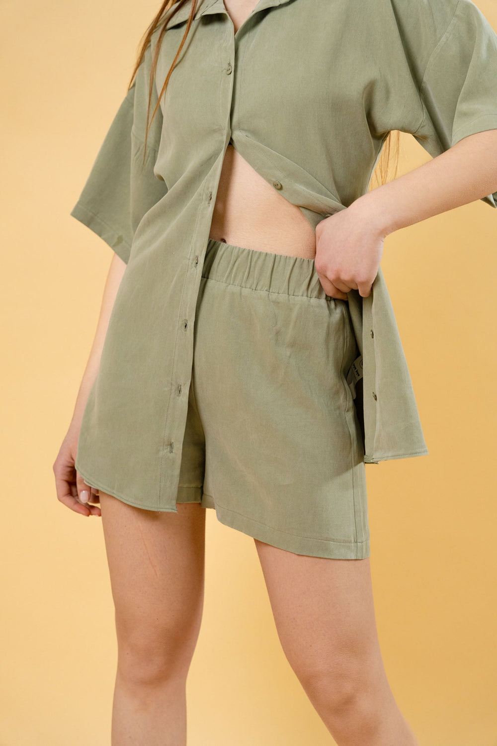 High-Waist Short With A Long Shirt