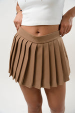 Box Pleat Mini Skirt