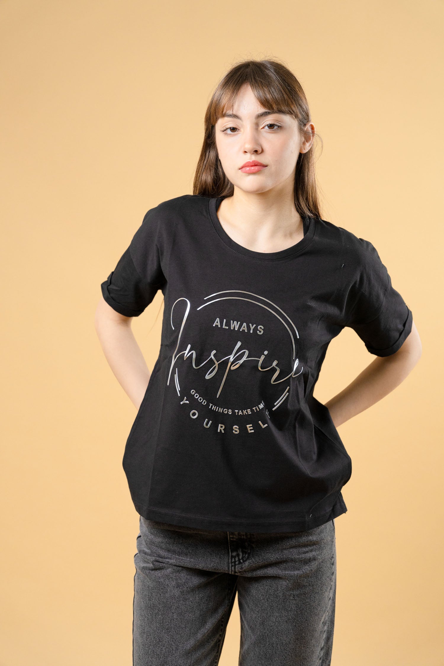 Cotton T-Shirt Always Inspire Yourself