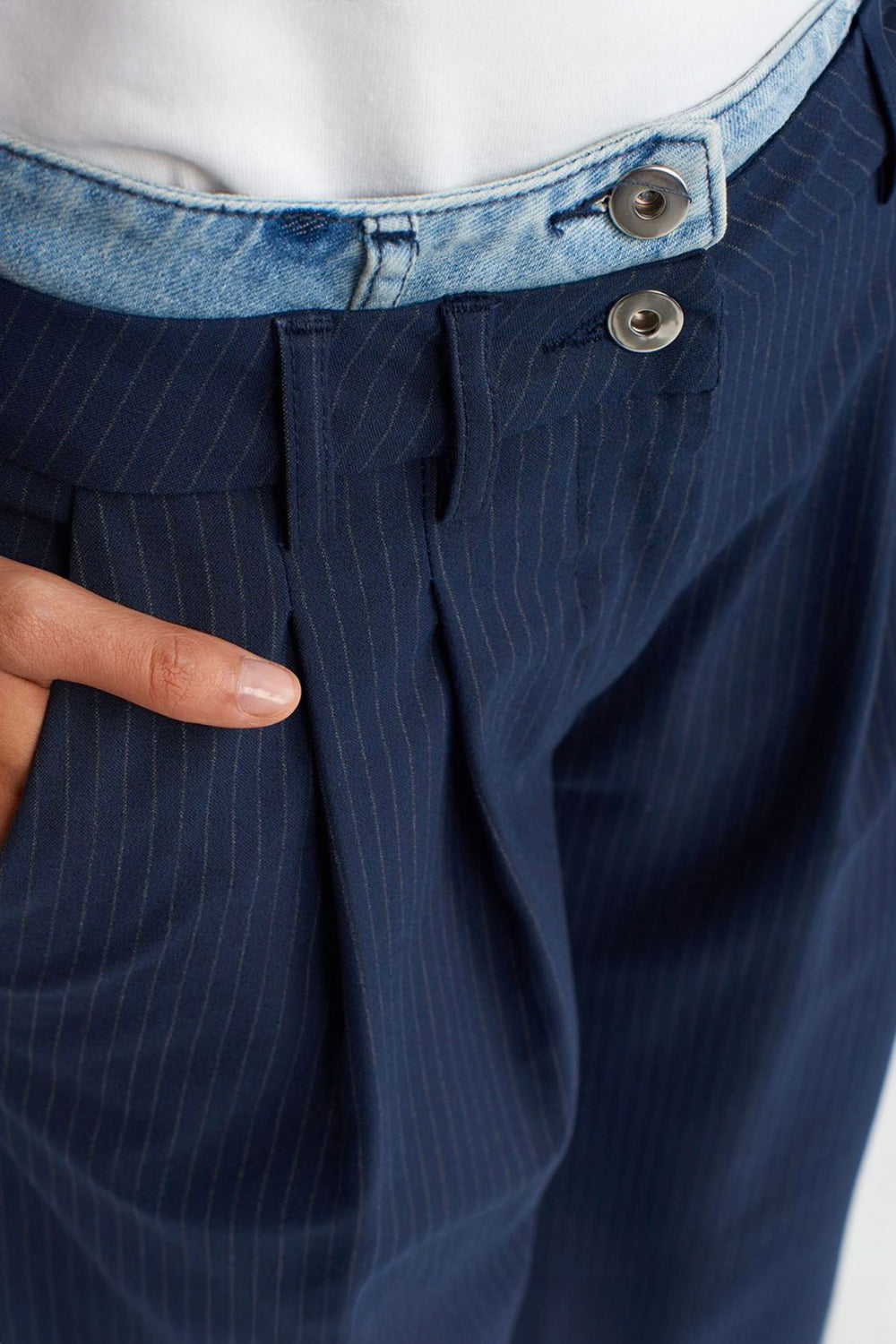 Blue Pant Boxer With Denim