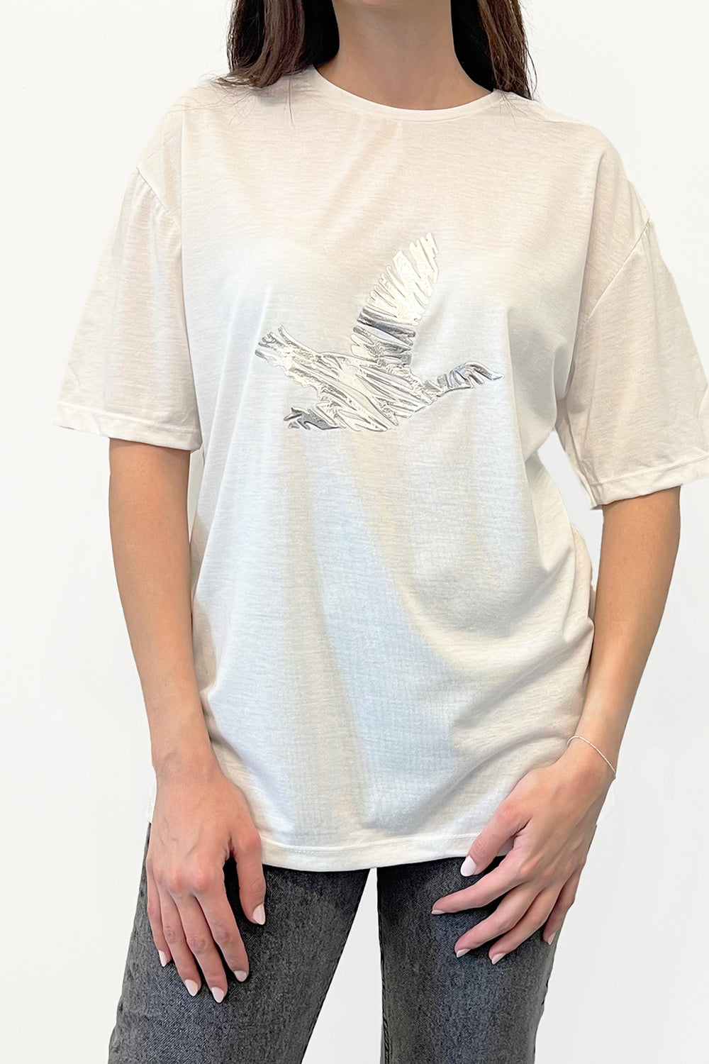 T-shirt with front print